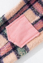 Load image into Gallery viewer, Fuzzy Plaid Corduroy Patchwork Shacket