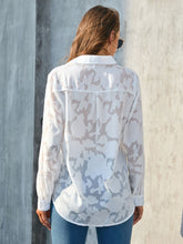 Load image into Gallery viewer, Full Size Collared Neck Long Sleeve Shirt Plus Size