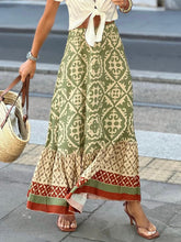 Load image into Gallery viewer, Geometric Elastic Waist Maxi Skirt