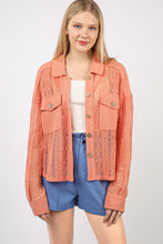Load image into Gallery viewer, VERY J Button Up Long Sleeve Lace Shirt