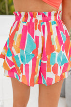Load image into Gallery viewer, Layered Printed Elastic Waist Shorts