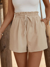 Load image into Gallery viewer, Tied Elastic Waist Shorts with Pockets