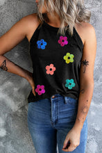 Load image into Gallery viewer, Sequin Flower Round Neck Tank