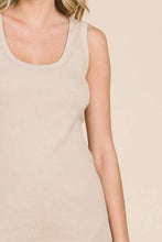 Load image into Gallery viewer, Culture Code Full Size Ribbed Scoop Neck Tank