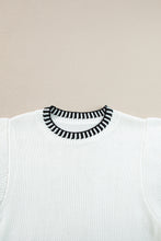 Load image into Gallery viewer, Round Neck Short Sleeve Knit Top