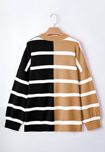 Load image into Gallery viewer, Contrast Striped Long Sleeve Sweatshirt