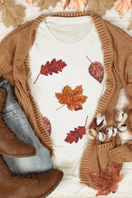 Load image into Gallery viewer, Maple Leaf Round Neck Short Sleeve T-Shirt