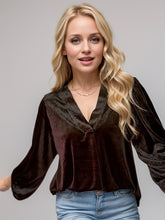 Load image into Gallery viewer, V-Neck Three-Quarter Sleeve Blouse