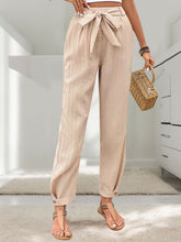 Load image into Gallery viewer, Tied High Waist Pants