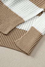 Load image into Gallery viewer, Color Block Round Neck Sweater