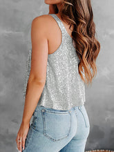 Load image into Gallery viewer, Sequin Scoop Neck Tank