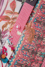 Load image into Gallery viewer, Patchwork Printed Notched Flounce Sleeve Shirt