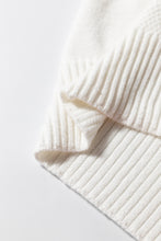 Load image into Gallery viewer, Cable Knit Round Neck Half Sleeve Sweater