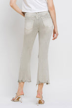 Load image into Gallery viewer, Lovervet Distressed Raw Hem Cropped Flare Jeans