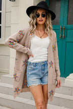 Load image into Gallery viewer, Angel Wings Star Open Front Long Sleeve Cardigan