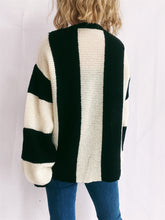 Load image into Gallery viewer, Color Block Round Neck Long Sleeve Sweater