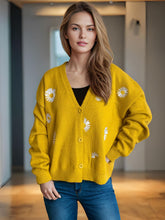 Load image into Gallery viewer, Daisy Button Up V-Neck Cardigan