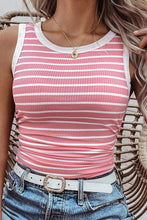 Load image into Gallery viewer, Striped Round Neck Tank