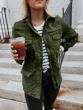 Load image into Gallery viewer, Pocketed Long Sleeve Zip Up Jacket