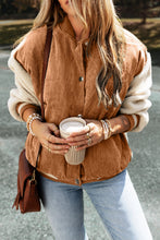 Load image into Gallery viewer, Contrast Baseball Collar Snap Down Long Sleeve Jacket