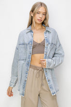Load image into Gallery viewer, RISEN Button Up Long Sleeve Shacket