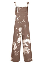 Load image into Gallery viewer, Pocketed Tie-Dye Wide Strap Overalls