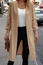 Load image into Gallery viewer, Open Front Lace Lantern Sleeve Cover-Up