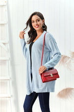 Load image into Gallery viewer, Cable-Knit Open Front Long Sleeve Cardigan