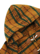 Load image into Gallery viewer, Plaid Long Sleeve Hooded Coat with Pockets