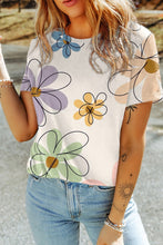 Load image into Gallery viewer, Printed Round Neck Short Sleeve T-Shirt