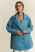 Load image into Gallery viewer, J.NNA Tweed Double-Breasted Long Sleeve Coat