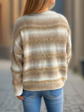 Load image into Gallery viewer, Gradient Round Neck Dropped Shoulder Sweater