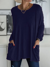 Load image into Gallery viewer, Full Size Round Neck Long Sleeve T-Shirt