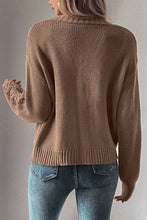 Load image into Gallery viewer, Openwork Button Up Long Sleeve Cardigan