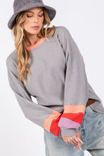 Load image into Gallery viewer, SAGE + FIG Color Block Waffle Knit T-Shirt
