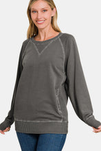 Load image into Gallery viewer, Zenana Round Neck Long Sleeve Sweatshirt