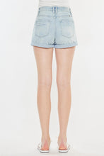 Load image into Gallery viewer, Kancan High Rise Repaired Mom Denim Shorts