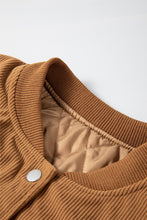 Load image into Gallery viewer, Contrast Baseball Collar Snap Down Long Sleeve Jacket