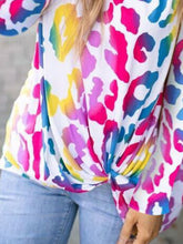 Load image into Gallery viewer, Cutout Round Neck Long Sleeve T-Shirt