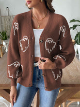 Load image into Gallery viewer, V-Neck Dropped Shoulder Cardigan