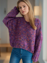 Load image into Gallery viewer, Dropped Shoulder Long Sleeve Sweater