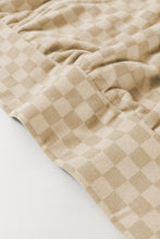 Load image into Gallery viewer, Checkered Print Kangaroo Pocket Drawstring Hoodie