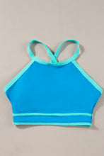Load image into Gallery viewer, Crisscross Round Neck Two-Piece Swim Set