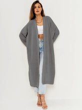 Load image into Gallery viewer, Open Front Long Sleeve Longline Cardigan