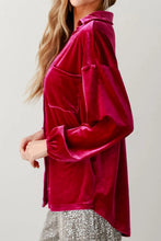 Load image into Gallery viewer, Pocketed Collared Neck Long Sleeve Shirt
