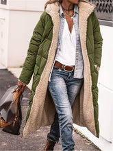 Load image into Gallery viewer, Full Size Zip Up Sherpa Hooded Coat