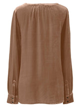 Load image into Gallery viewer, Notched Button Down Long Sleeve Shirt