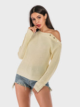 Load image into Gallery viewer, Perfee One Shoulder Long Sleeve Sweater