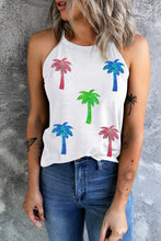 Load image into Gallery viewer, Sequin Coconut Tree Round Neck Tank