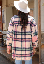 Load image into Gallery viewer, Fuzzy Plaid Corduroy Patchwork Shacket